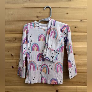 Birdie Bean Size 3T Bamboo Colorful Rainbow Long Sleeve Pajama Set